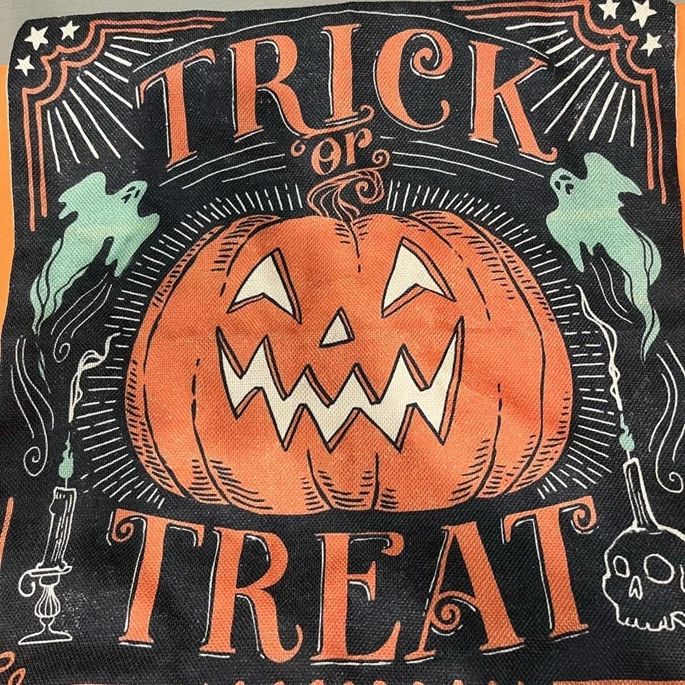 6/$25 Halloween Trick or Treat Pillow Cover